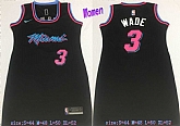 Women Heat 3 Dwyane Wade Black Nike Swingman Jersey,baseball caps,new era cap wholesale,wholesale hats